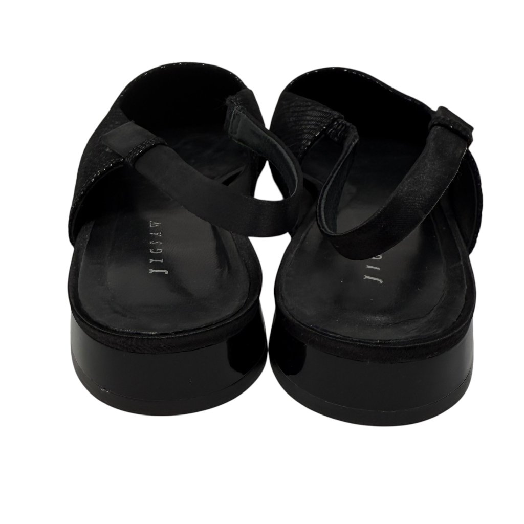 Nwt Jigsaw Petra Leather Slingback Flat Black 39 — image 3 of 7